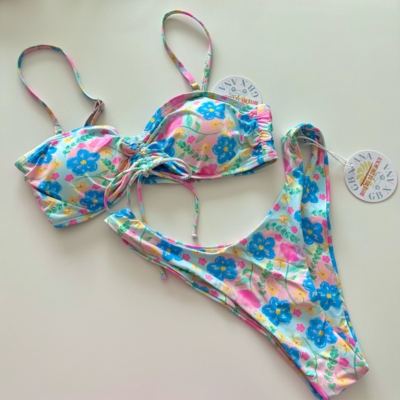 Grey Bandit x Ana Stowell Floral Bikini Set - Picture 1 of 6